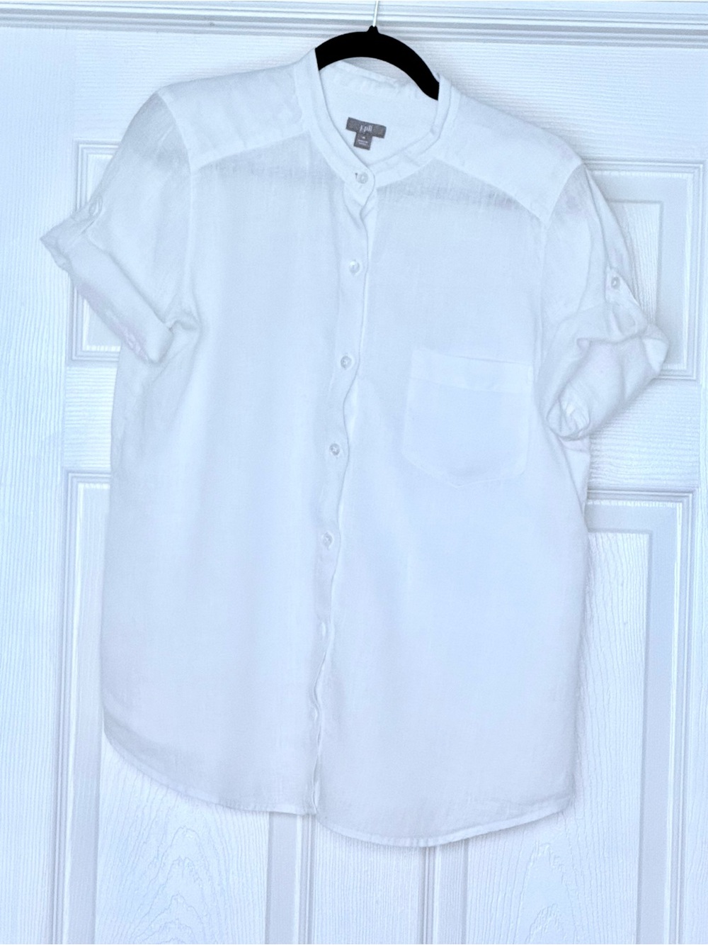 J.Jill Short Sleeve Linen Shirt